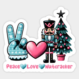 Peace Love Nutcracker Sticker